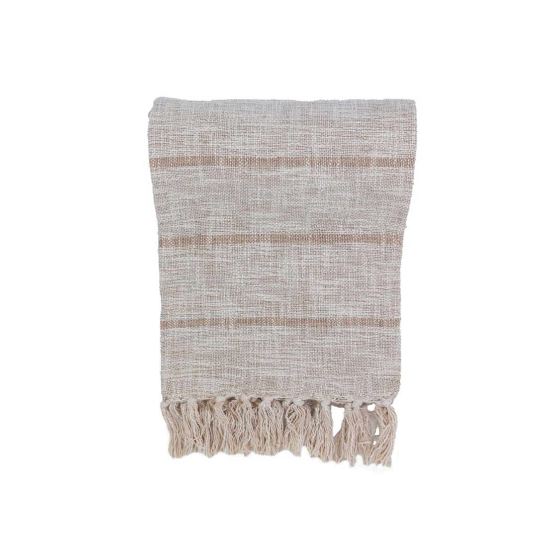 SUNAY DECORATIVE THROW 180x240 FABRIC BEIGE