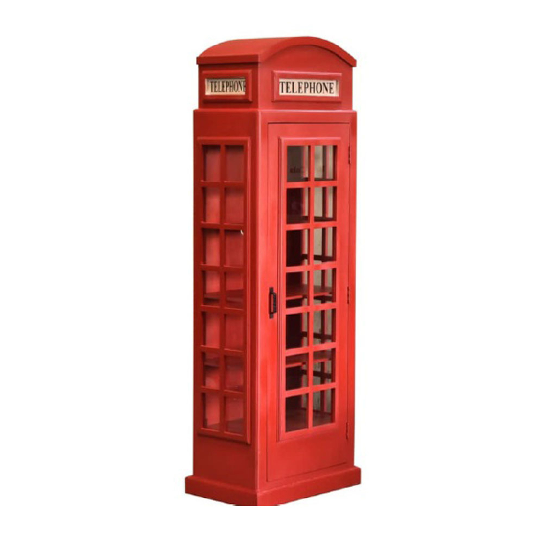 LONDON CALLING BOOKCASE TALL METAL RED 64x40xH180cm IN