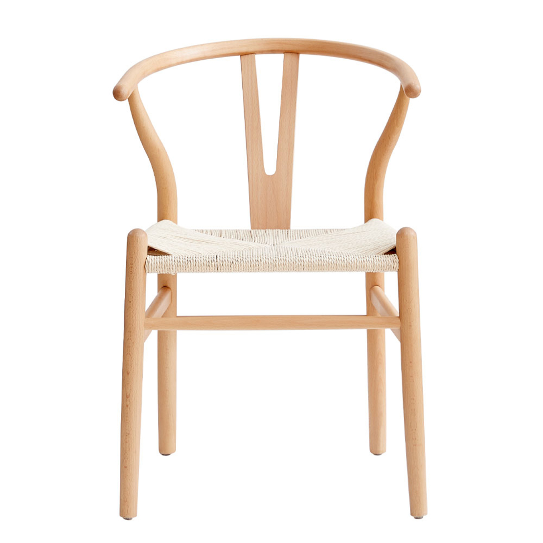 BONE CHAIR WOOD ΒΕΕCH NATURAL ROPE PRC