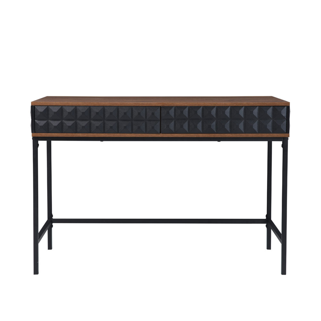 ZUMA DESK MELAMINE WALNUT MELAMINE BLACK 110.5x54x76 E1