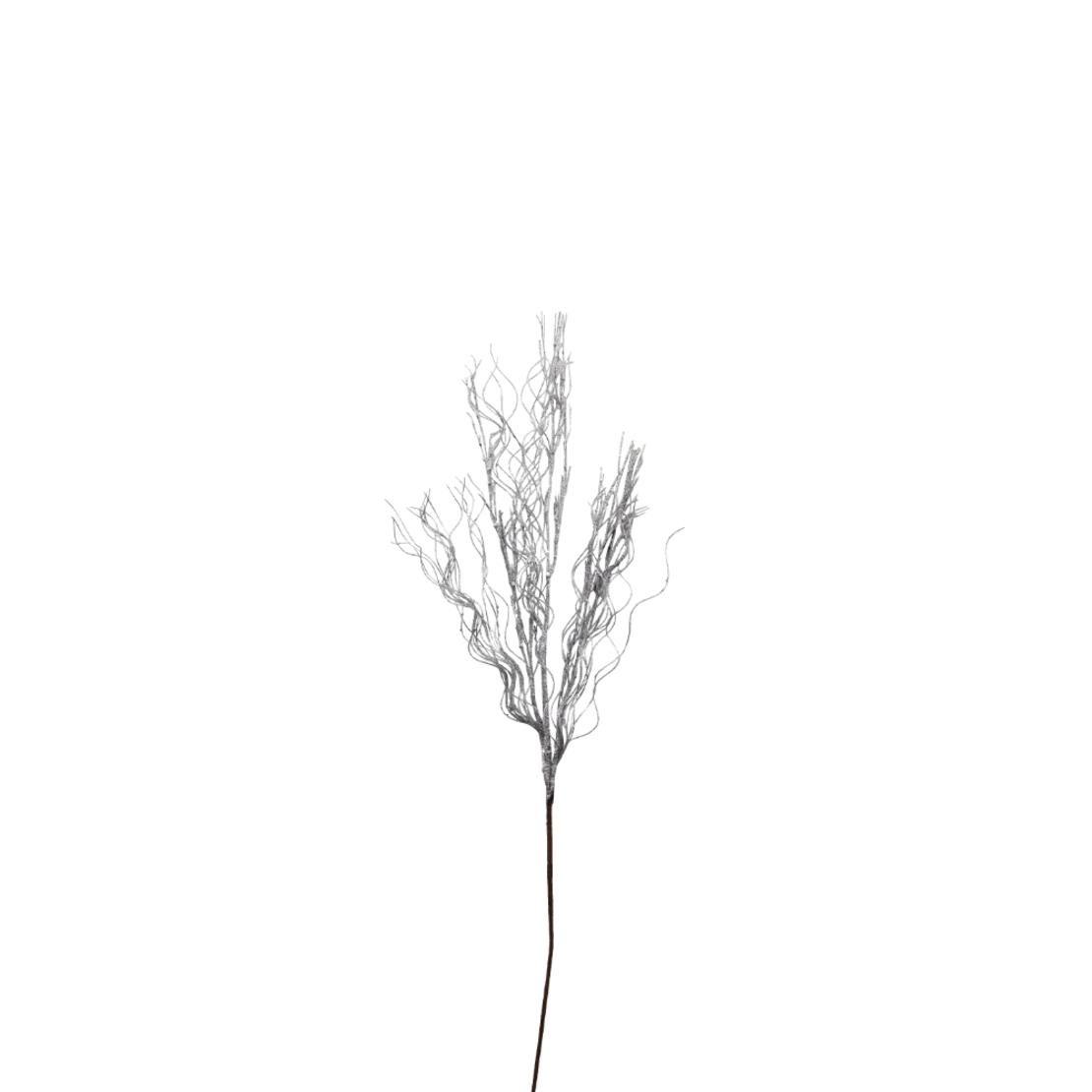 XMAS MERRYL BRANCH POLYESTER SILVER H93cm PRC