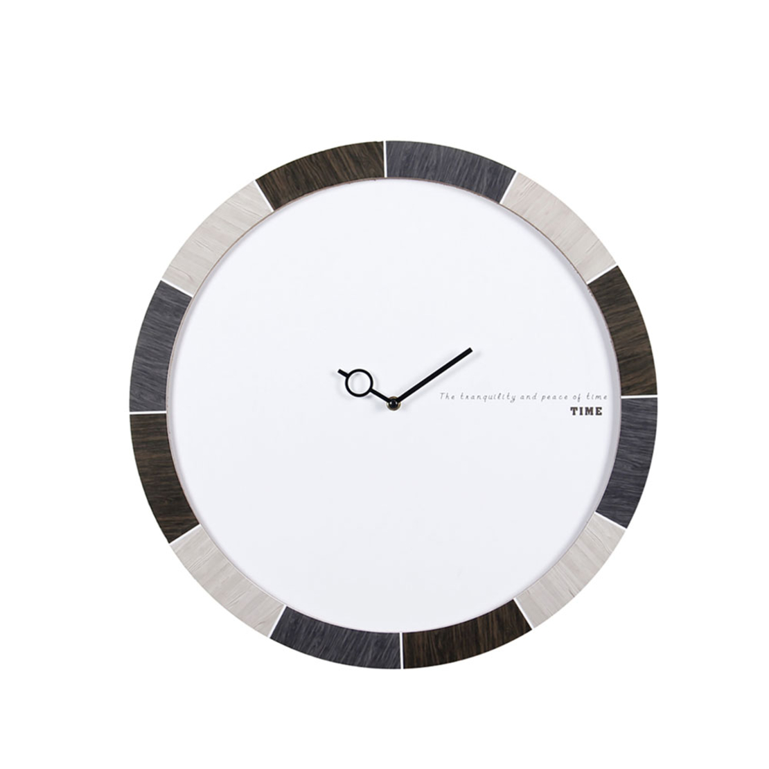 SHADES GREY CLOCK WALL MDF WHITE GREY ANTRACITE D5