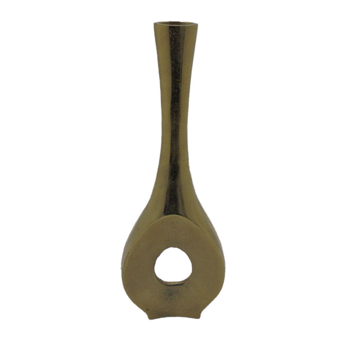 ADEL VASE ALUMINIUM GOLD 19x6,25xH56cm IN