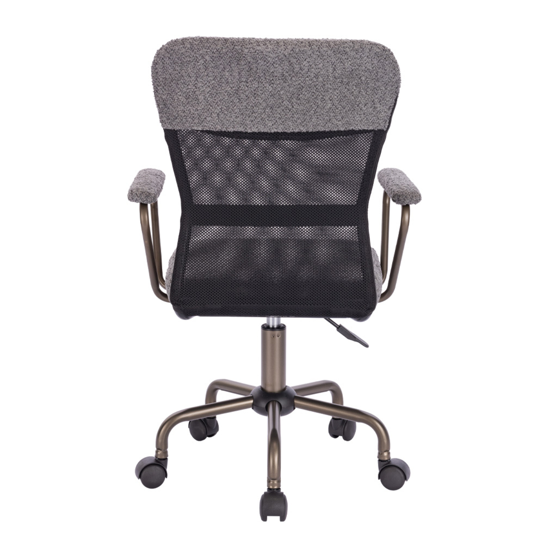 BELL CHAIR DESK FABRIC GREY GUNMETAL 54x52xH92cm P