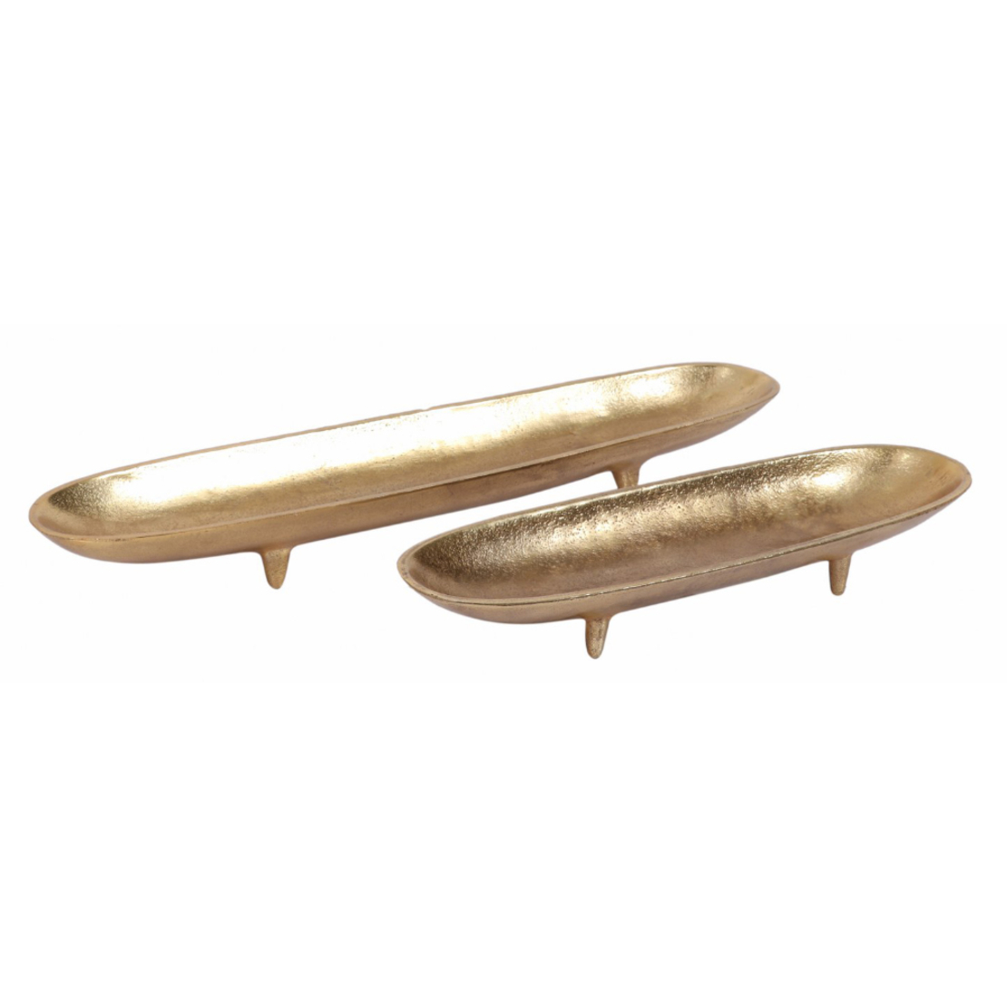 SIMON BOWL ON FOOT ALUMINIUM GOLD 43x9xH5cm IN
