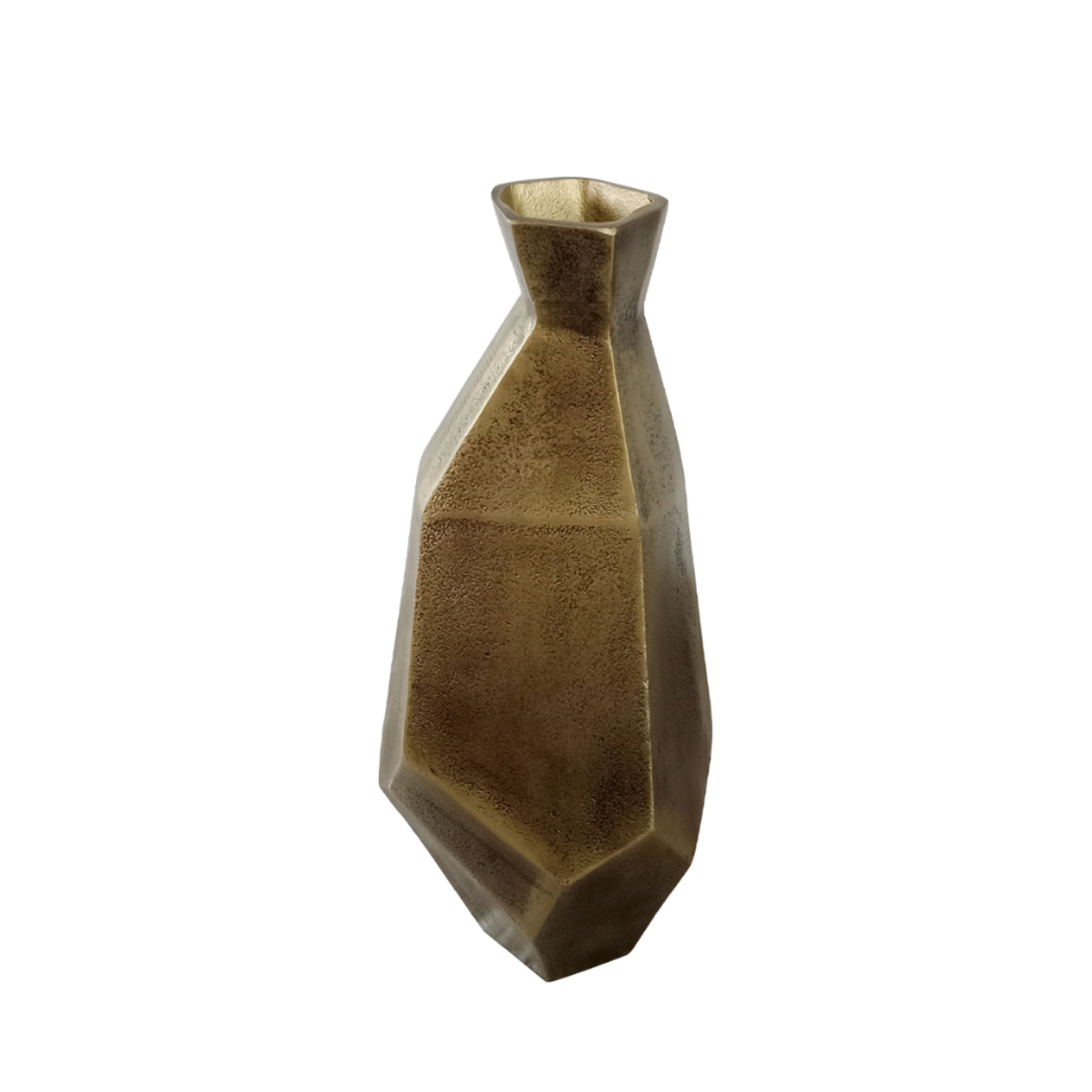 IWA 4 VASE ALUMINIUM GOLD ANTIQUE D17xH25cm IN