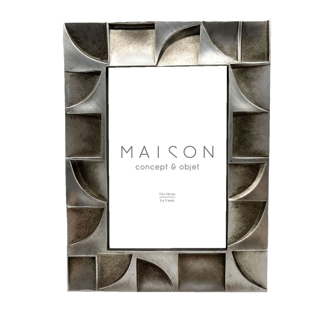 LOEN PHOTO FRAME POLYRESIN GLASS SILVER 18x1,8xH23