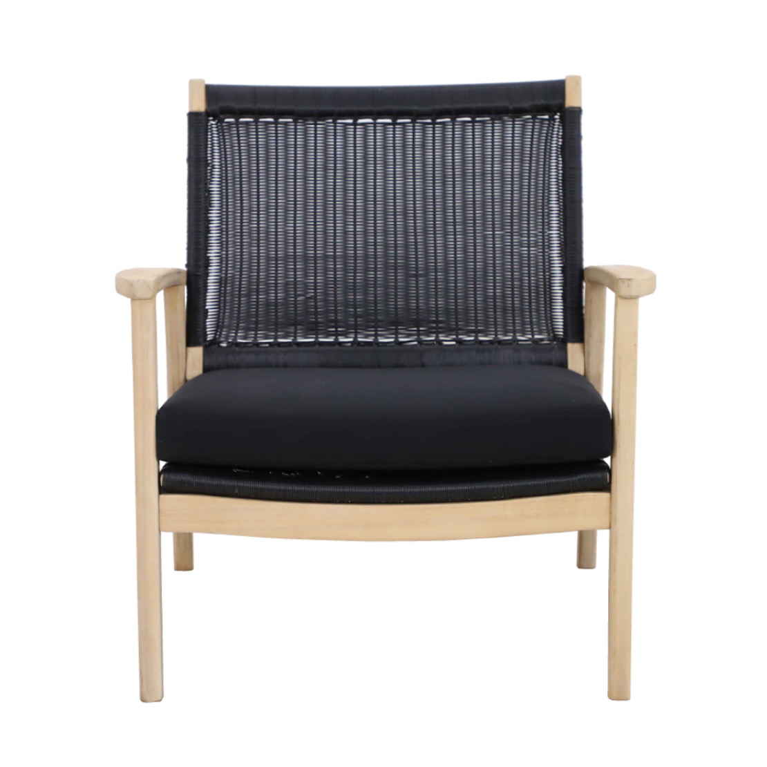 SALSA ARMCHAIR FABRIC BLACK 74,5x73xH75,8cm VN