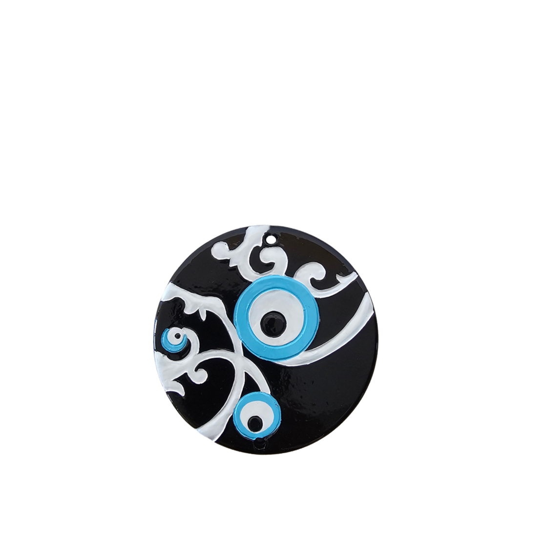 XMAS LUCKY CHARM 2025 EYE POLYRESIN BLACK WHITE BL