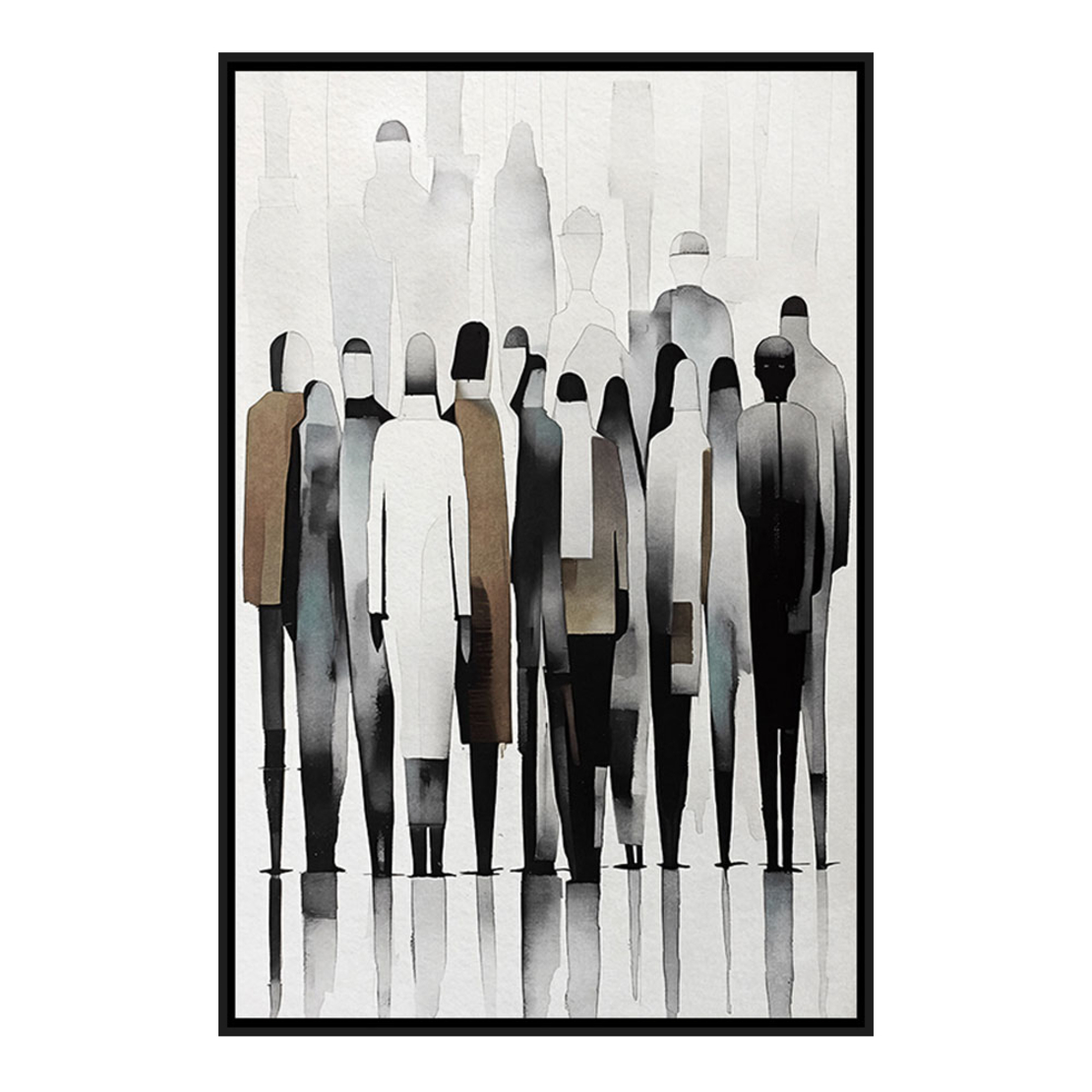 COSMOS A PAINTING CANVAS MULTICOLOR WOOD FRAME BLA