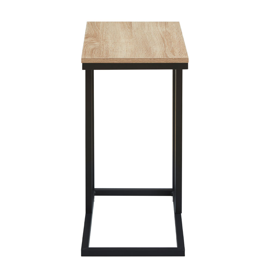 SUPPORT SIDE TABLE MELAMINE SONOMA METAL BLACK 50x30xH61cm E1 PRC
