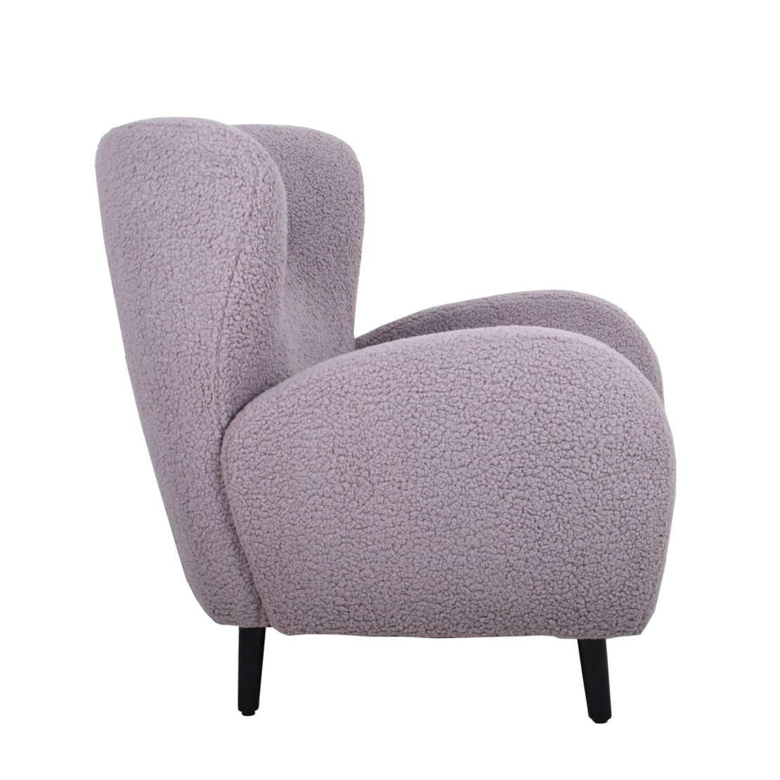 ONE & ONLY ARMCHAIR FABRIC GREY WOOD BLACK 1 PRC