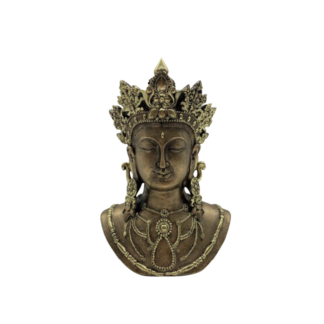 GODDESS DECO FIGURE POLYRESIN GOLD 19,9x11,9xH29,4