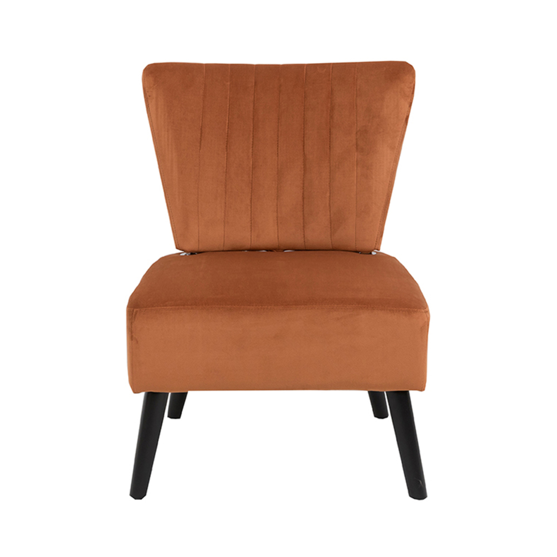 CULT ARMCHAIR FABRIC RUST RED WOOD RUBBERWOOD BLACK E1 PRC