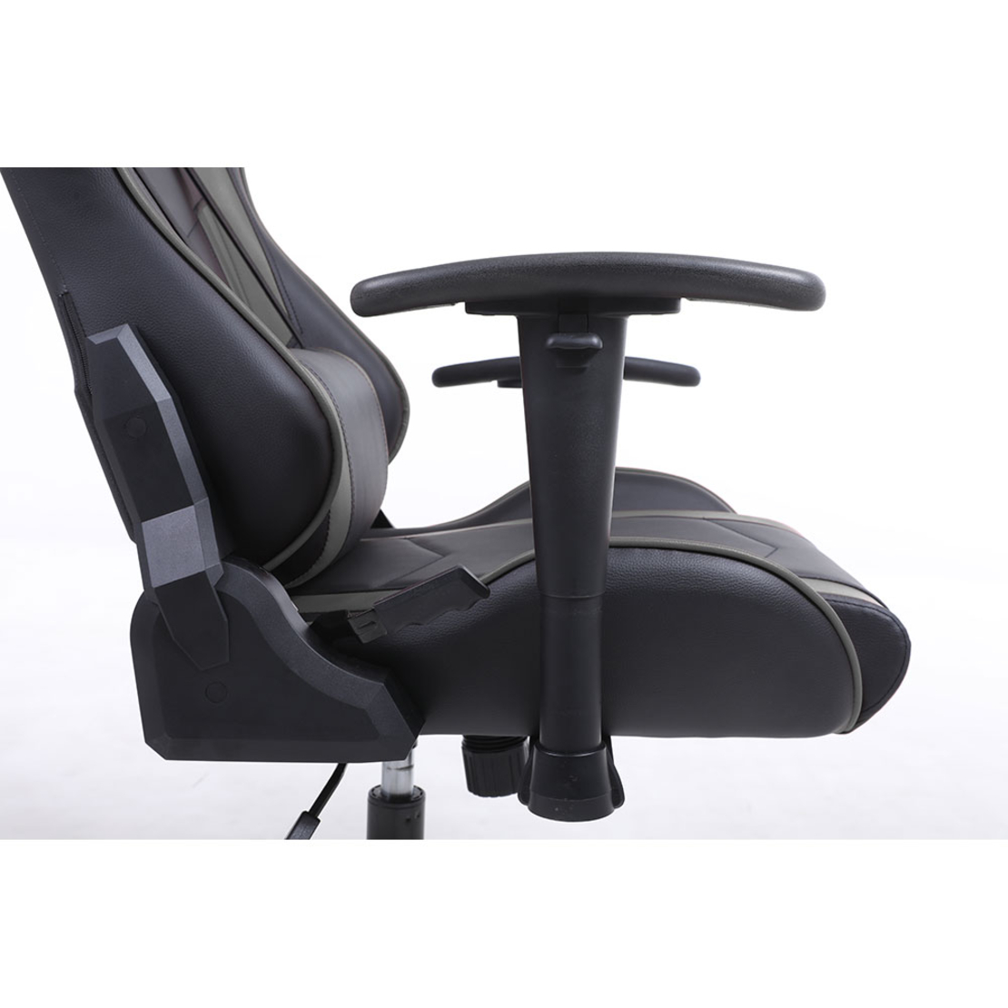 EXPLOR GAMING CHAIR DESK FABRIC BLACK METAL GREY METAL 50x71xΗ135cm PRC