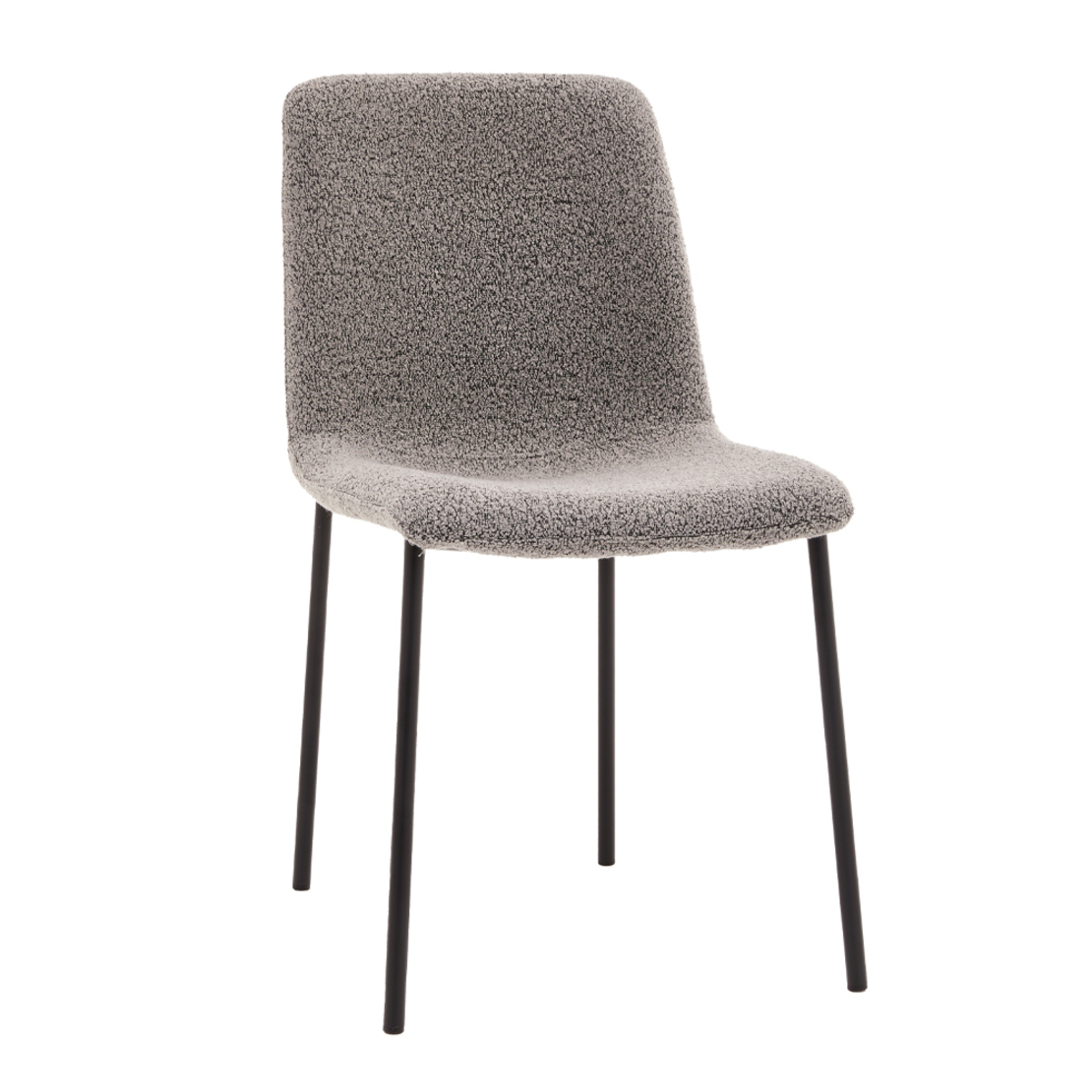 BRICK CHAIR FABRIC GREY METAL BLACK E1 PRC