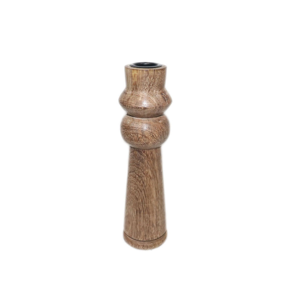 KAMAR CANDLE HOLDER WOOD NATURAL D5,5xH21cm IN