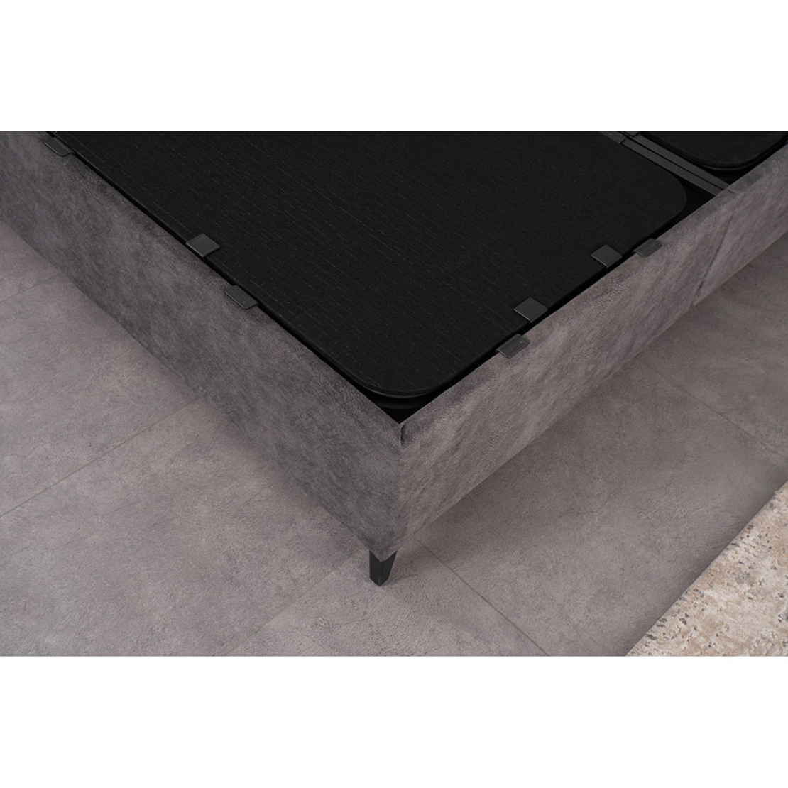 CHESTER BED WITH STORAGE (FOR MATTRESS 160x200cm) CHENILLE GREY 26-936 E1 TR