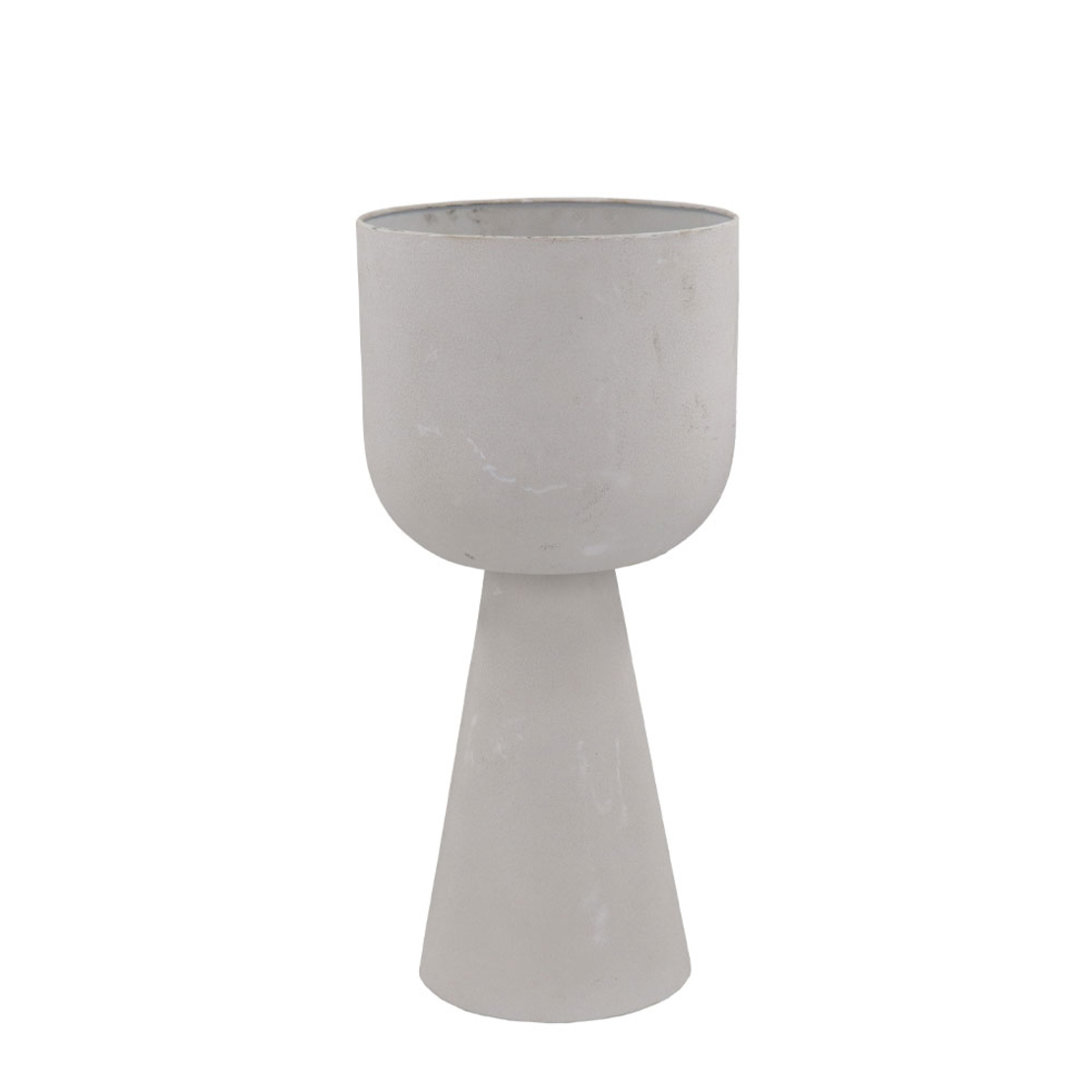 LINEAR 56 PLANTER 26x26x56 METAL WHITE