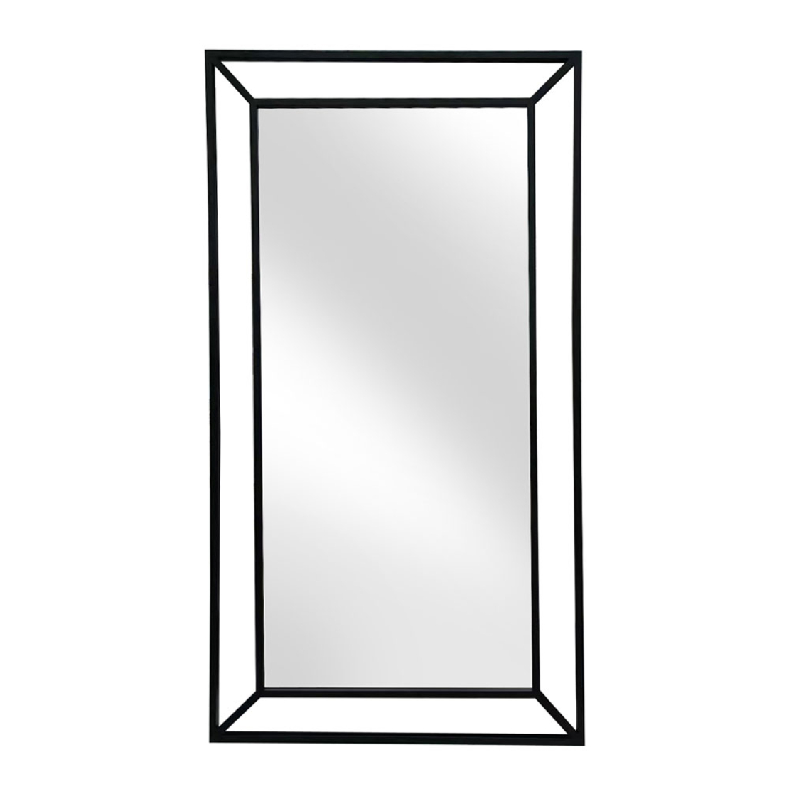 PENDANT MIRROR METAL BLACK 100xH180cm PRC