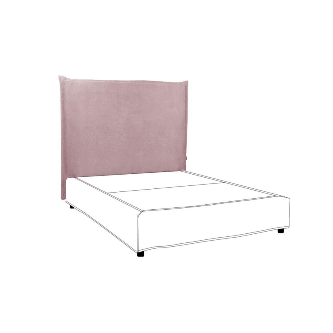 CITY 120 HEADBOARD AND BASE FABRIC SOLID WOOD PINE PUCE CHIPBOARD E1 GR
