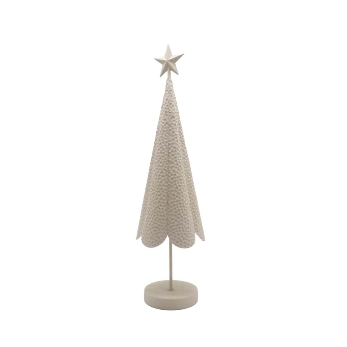 ABRE CHRISTMAS DECORATION TREE 19x19x70 METAL BEIGE