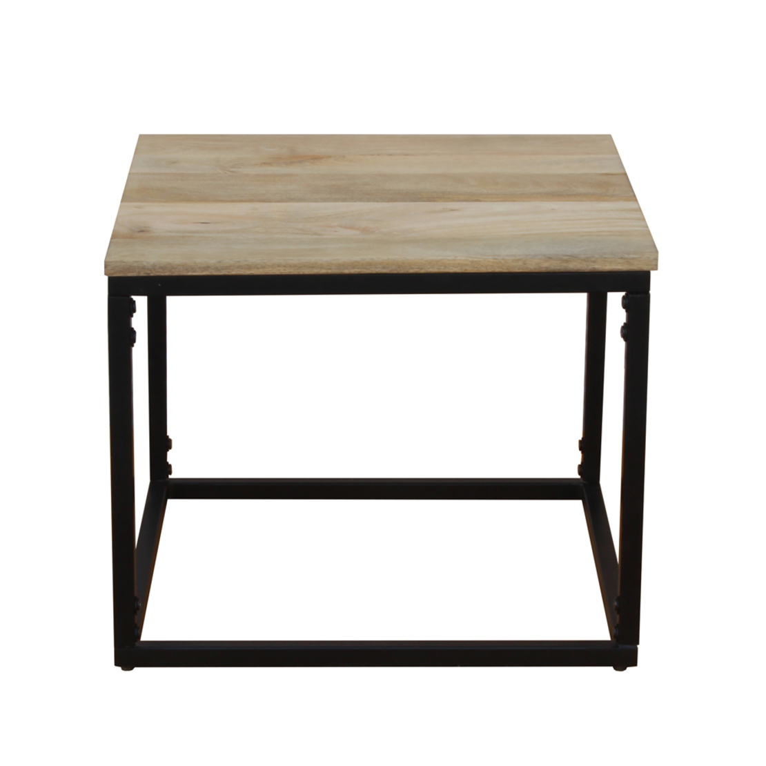 QUADRO COFFEE TABLE SET 3PCS WOOD MANGO NATURAL METAL BLACK 110x60xH45cm IN