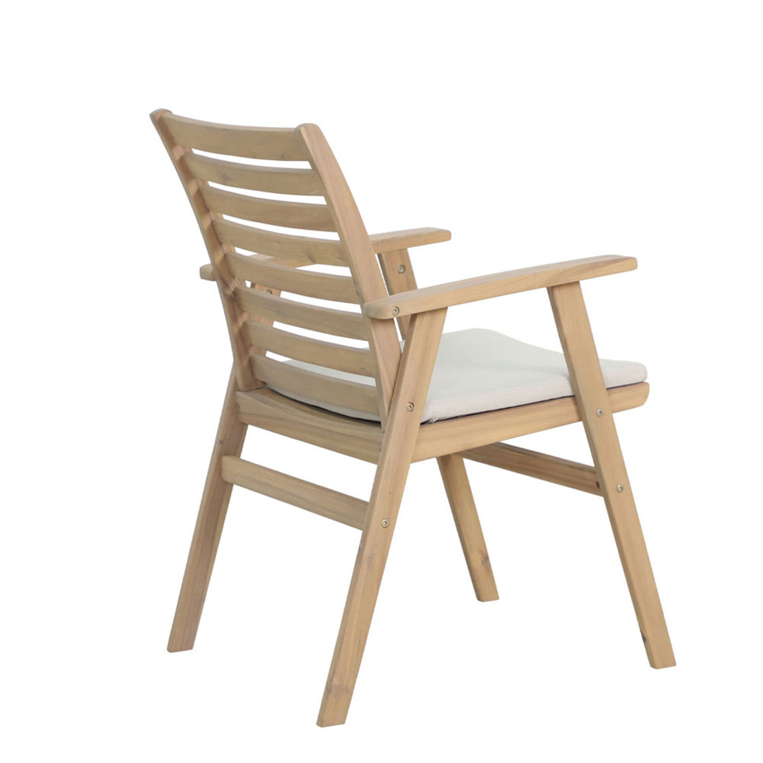 ETOILE CHAIR CUSHION WOOD ACACIA NATURAL WHITE 61x59x86.5 VN