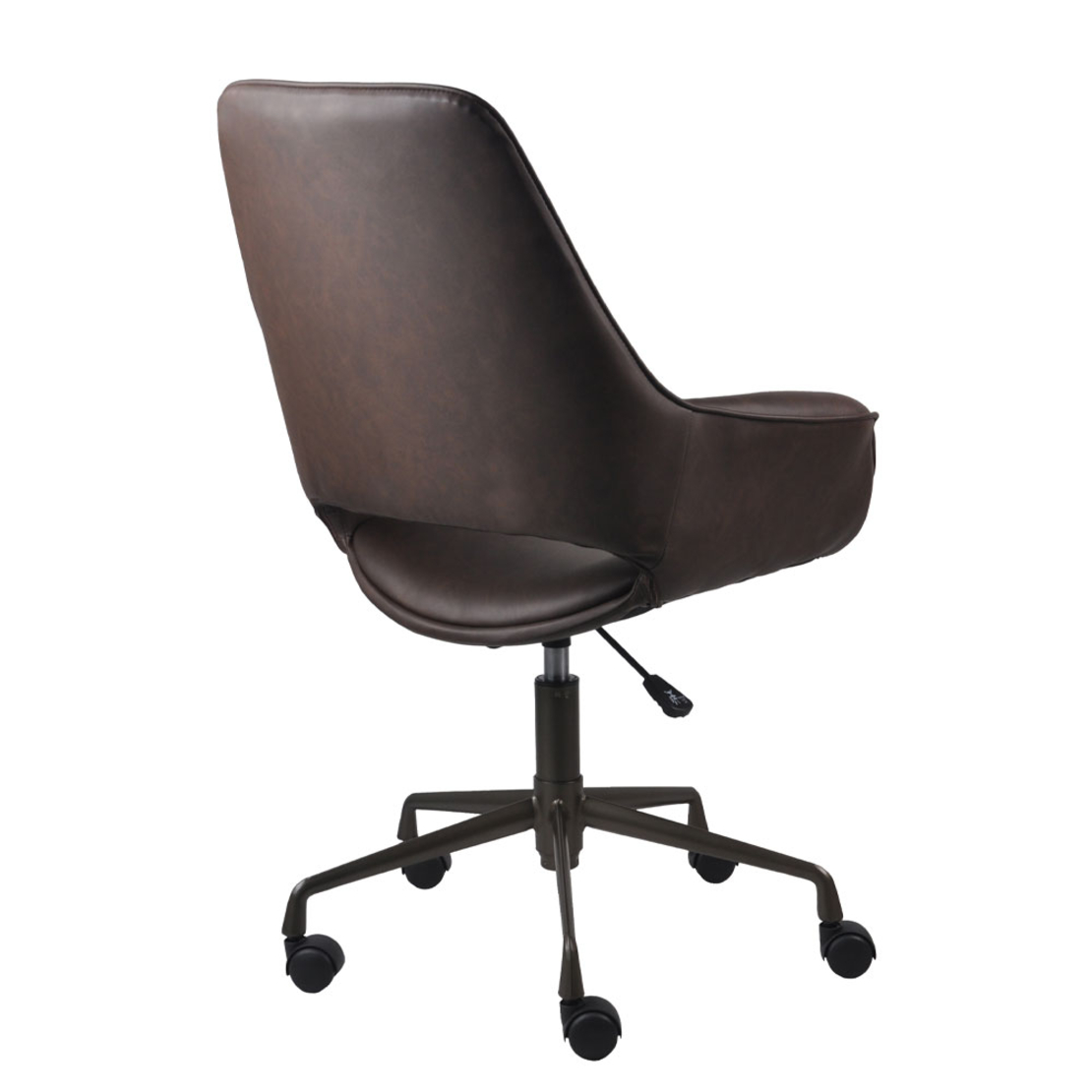 MINIMAL CHAIR DESK FABRIC BROWN METAL METAL 65,5x64,5xH106cm PRC
