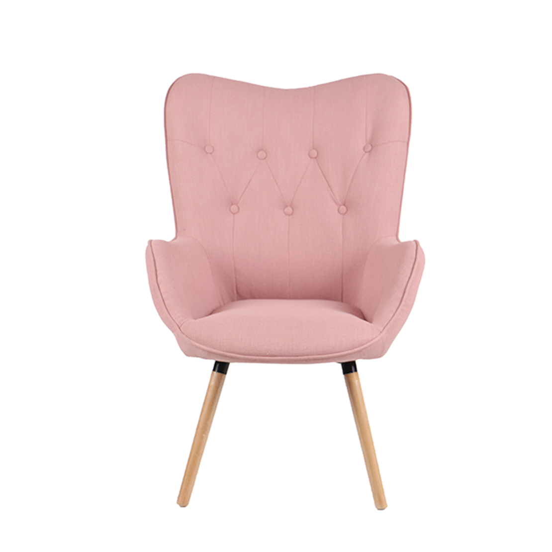 PASTEL ARMCHAIR FABRIC BABBALOO WOOD NATURAL E1 PRC