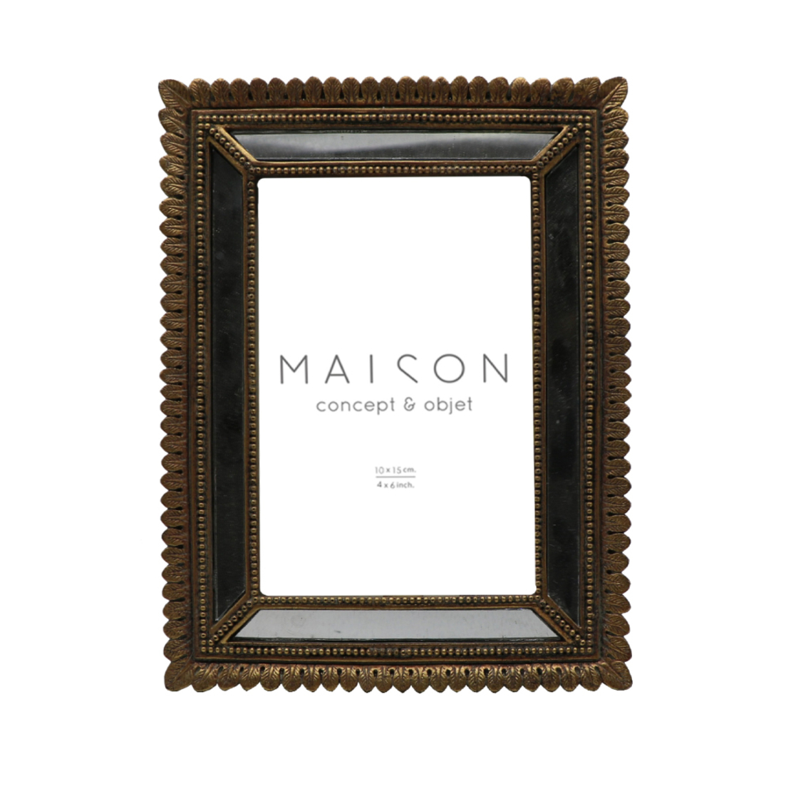 GIZZEL PHOTO FRAME POLYRESIN GLASS GOLD 16x2xH20,7