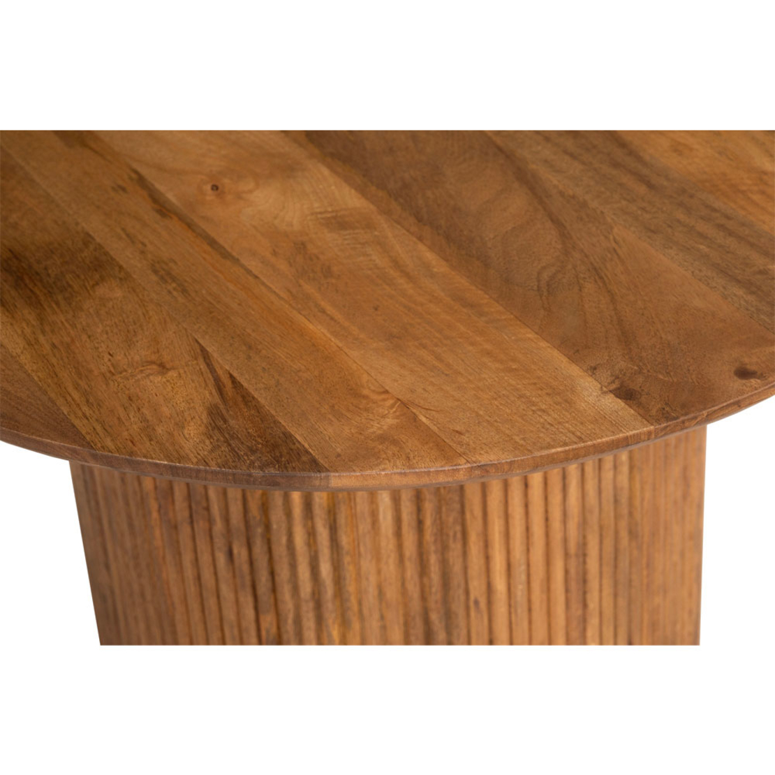 ORGANIC COFFEE TABLE WOOD MANGO WALNUT 80x80xH45cm