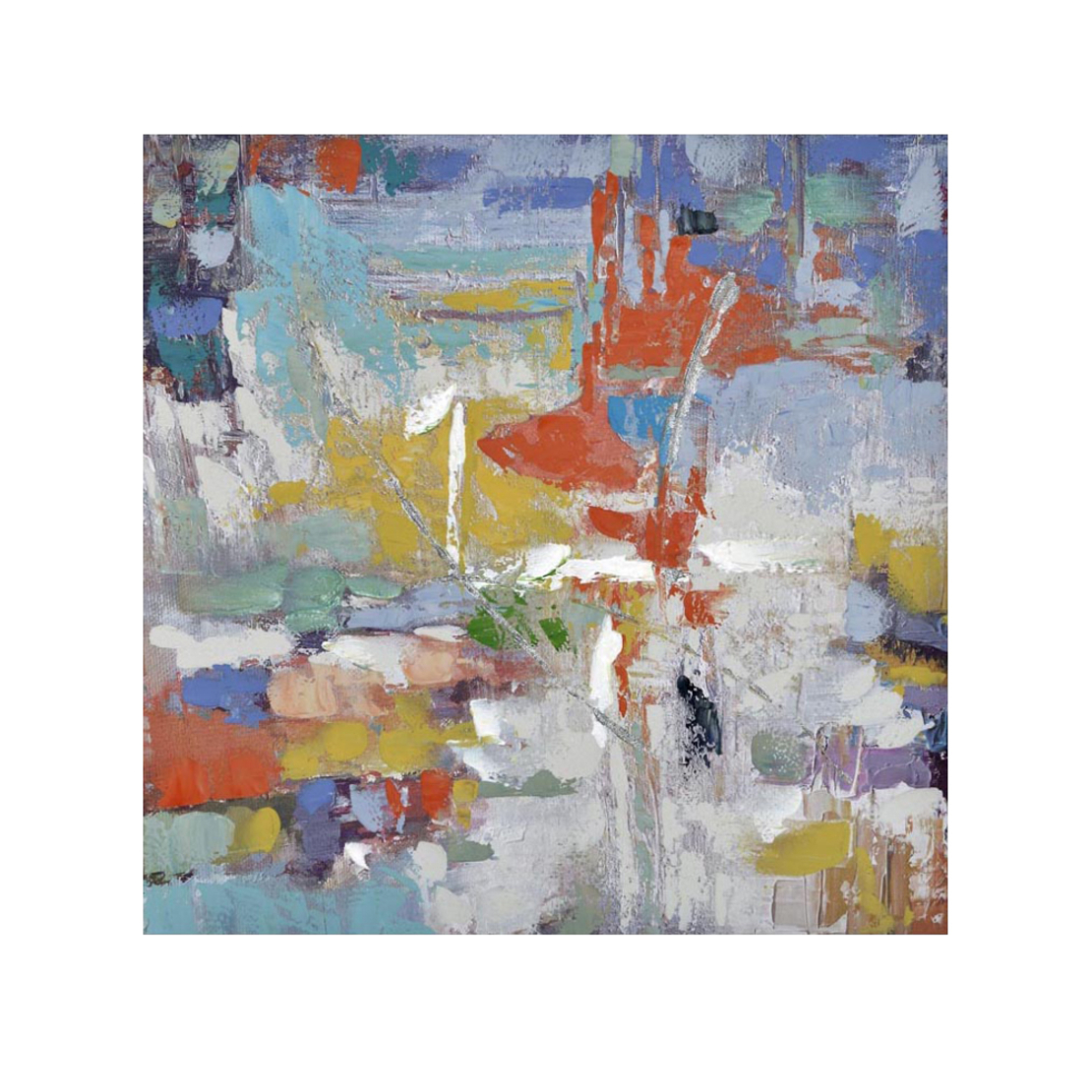 MOGEDI 1 PAINTING CANVAS MULTICOLOR 100x100xH3cm P