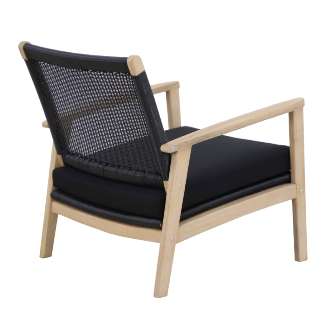 SALSA ARMCHAIR FABRIC BLACK 74,5x73xH75,8cm VN
