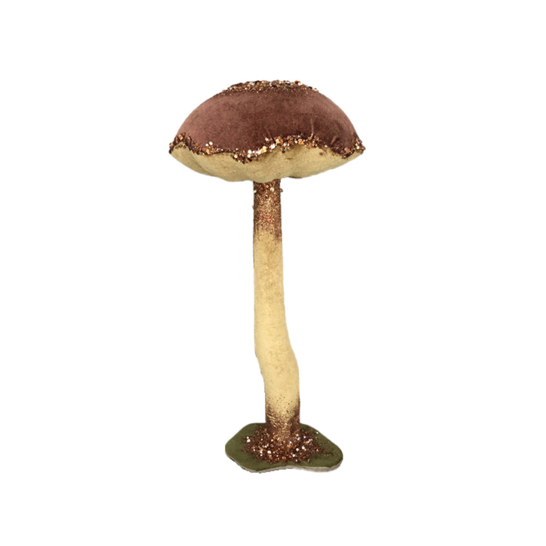 XMAS AGARICUS BROCADE S MUSHROOM BROWN PRC