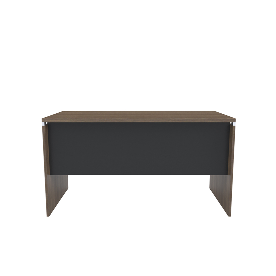 PLACE DESK MELAMINE WALNUT BLACK 140x70xH75cm E1 PRC