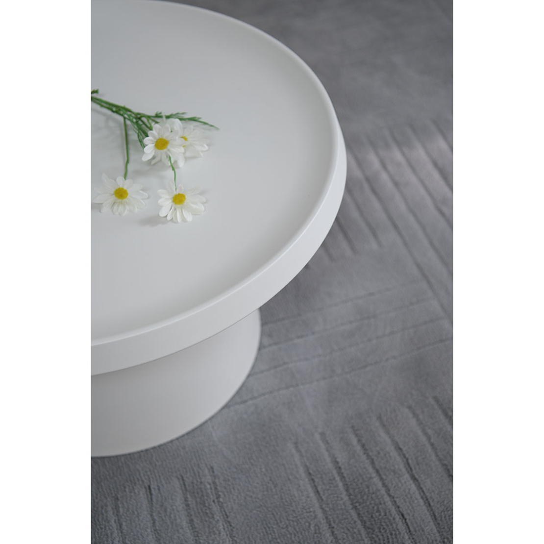AMAR COFFEE TABLE SET 2PCS METAL WHITE 50x50xH50cm