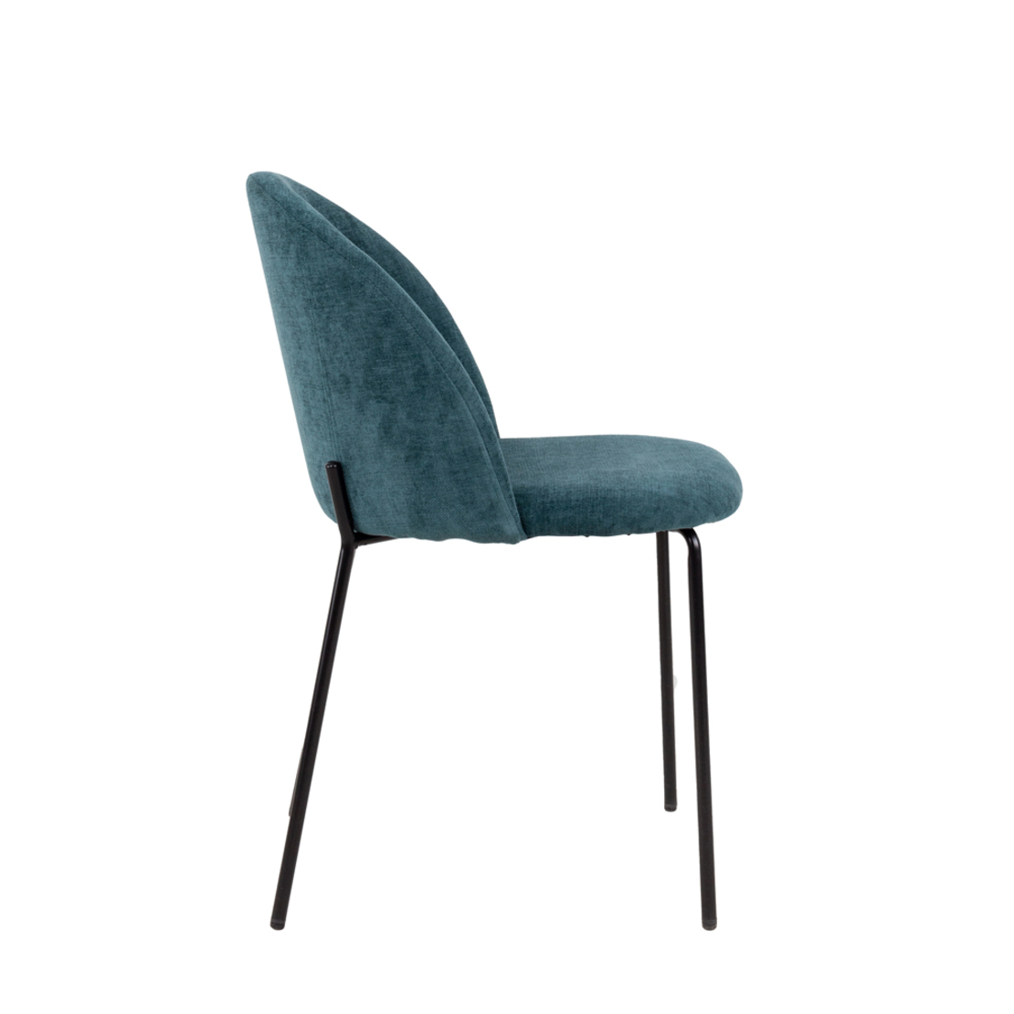 EGG CHAIR FABRIC WATER GREEN METAL BLACK E1 PRC