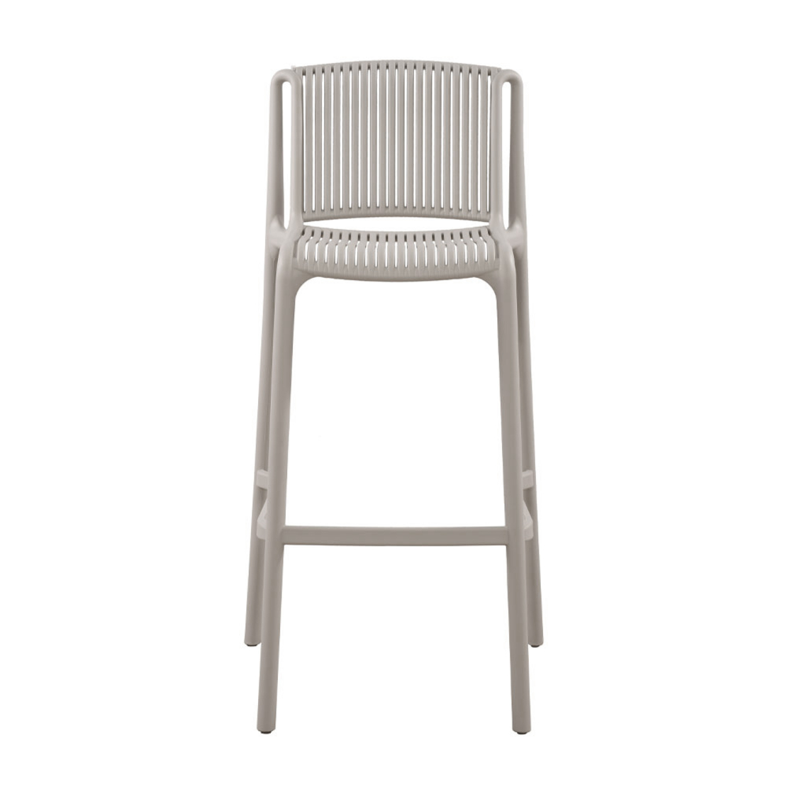POLLY STOOL BAR PP GREY LIGHT 42x50x100.5 PRC