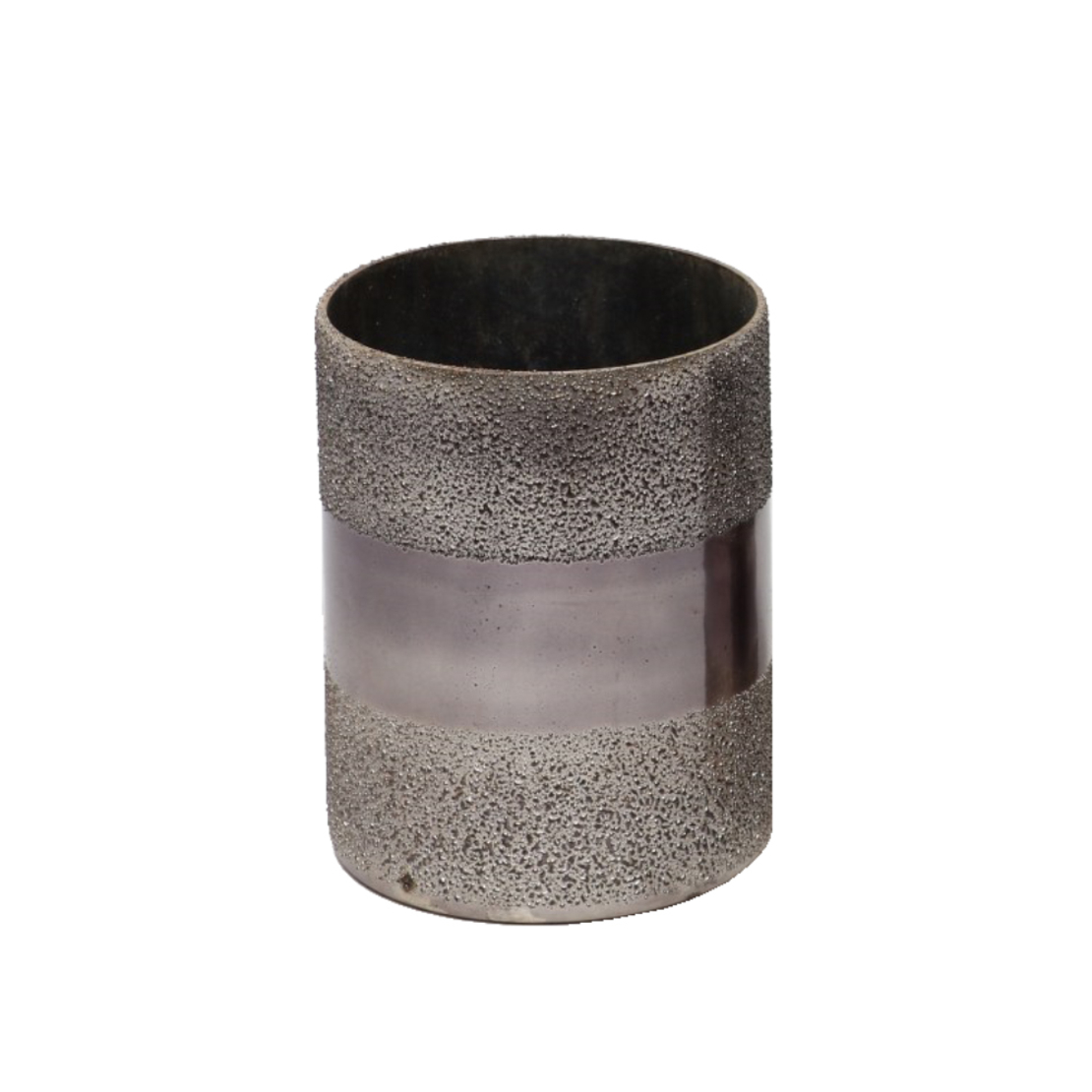 TALOS BASE FOR CANDLE GLASS BLACK ANTIQUE D10xH10,