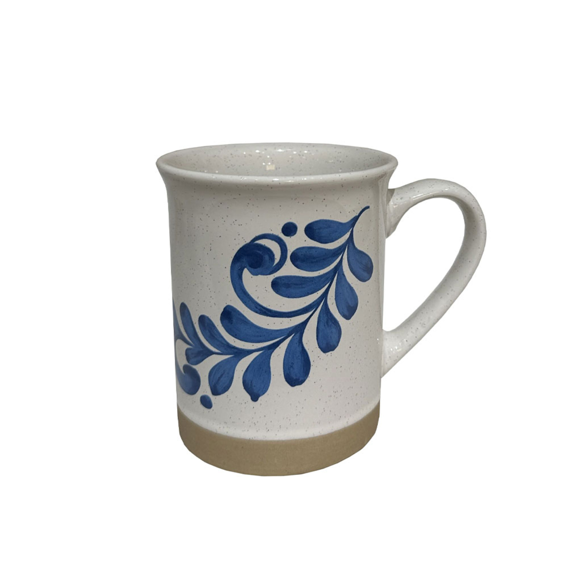 YDRA C MUG STONEWARE WHITE LIGHT BLUE BEIGE D9,8xH