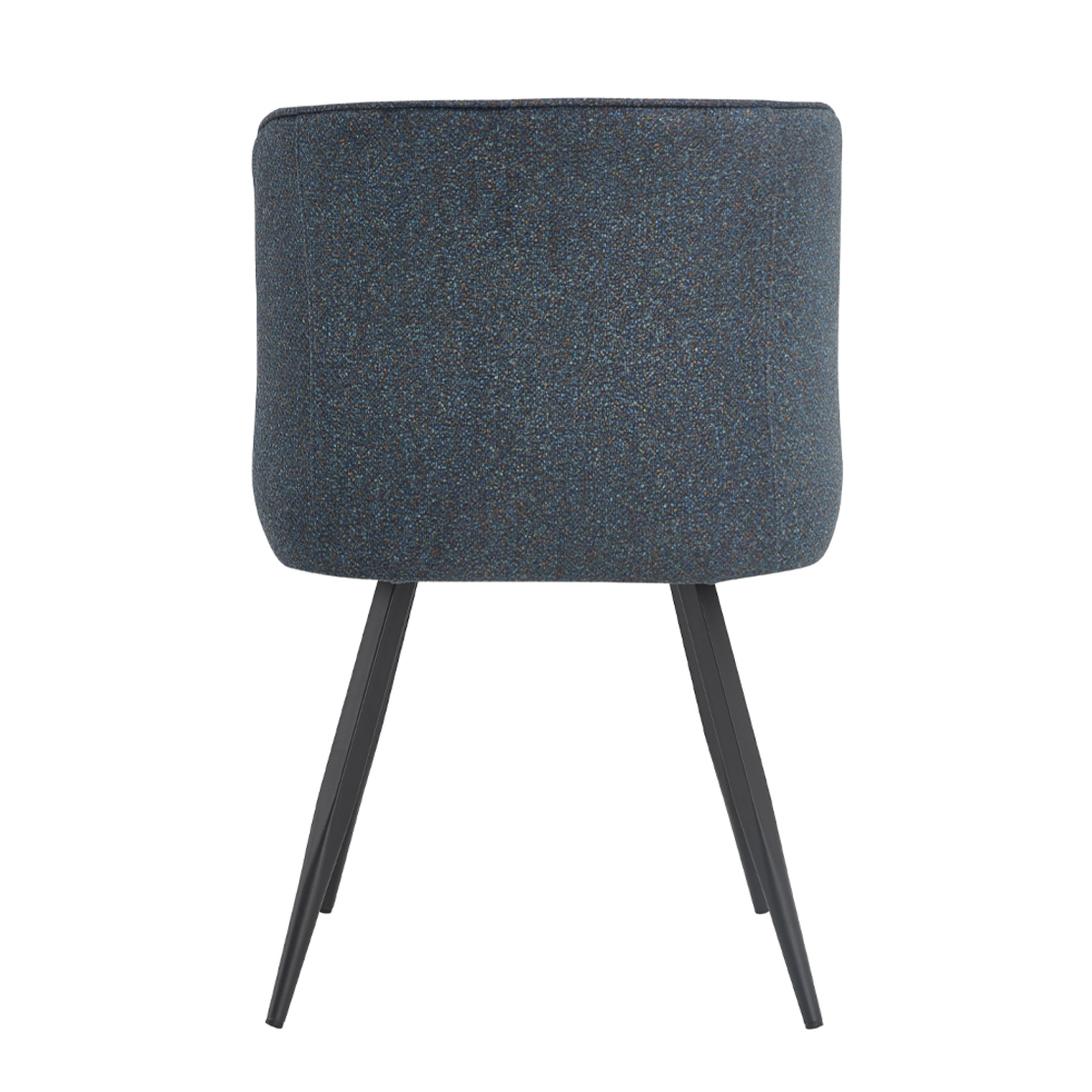 ZOLA CHAIR FABRIC BLUE EKAI MIX METAL BLACK E1 PRC