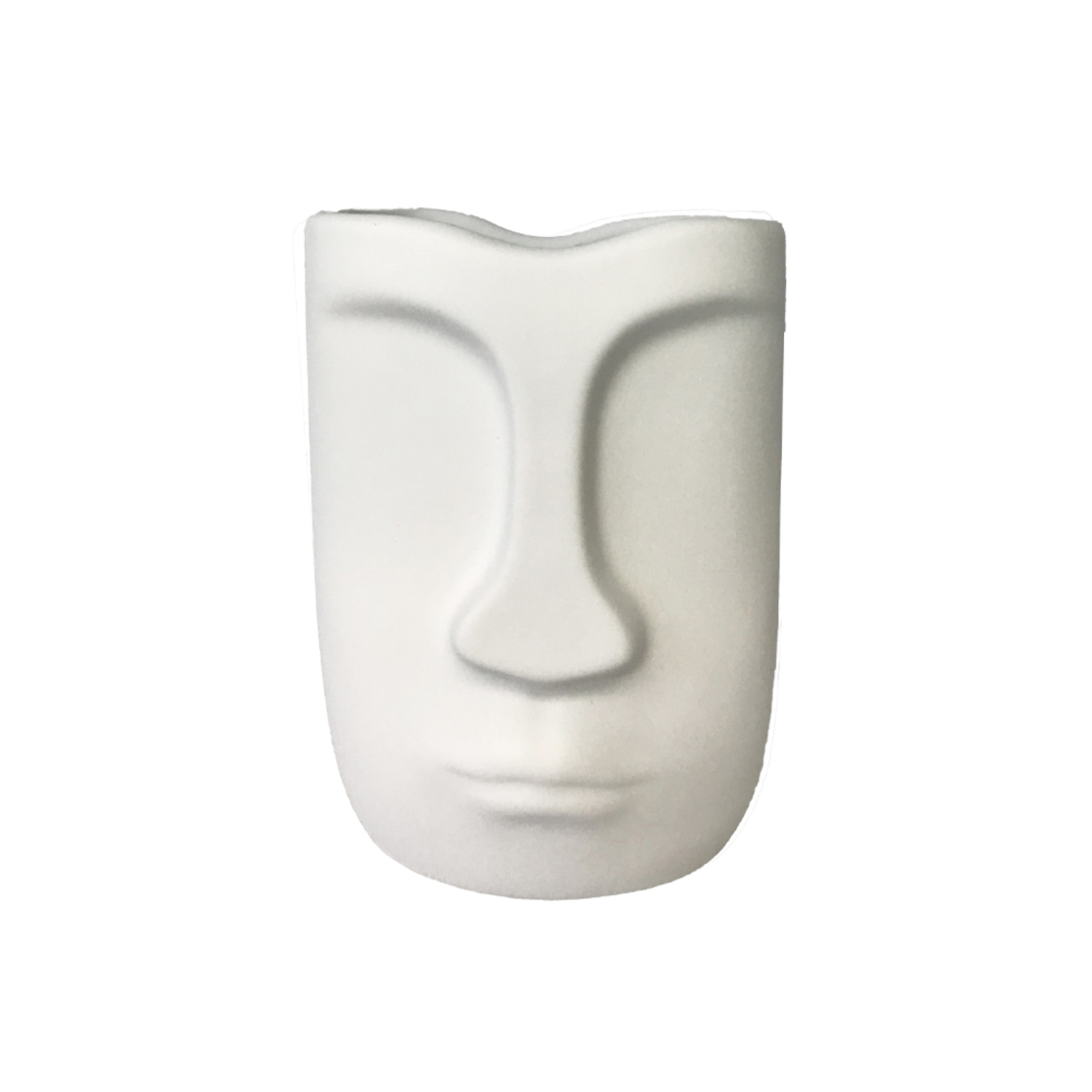 BARIK WHITE PLANTER POLYRESIN WHITE 12,5x11xH17cm