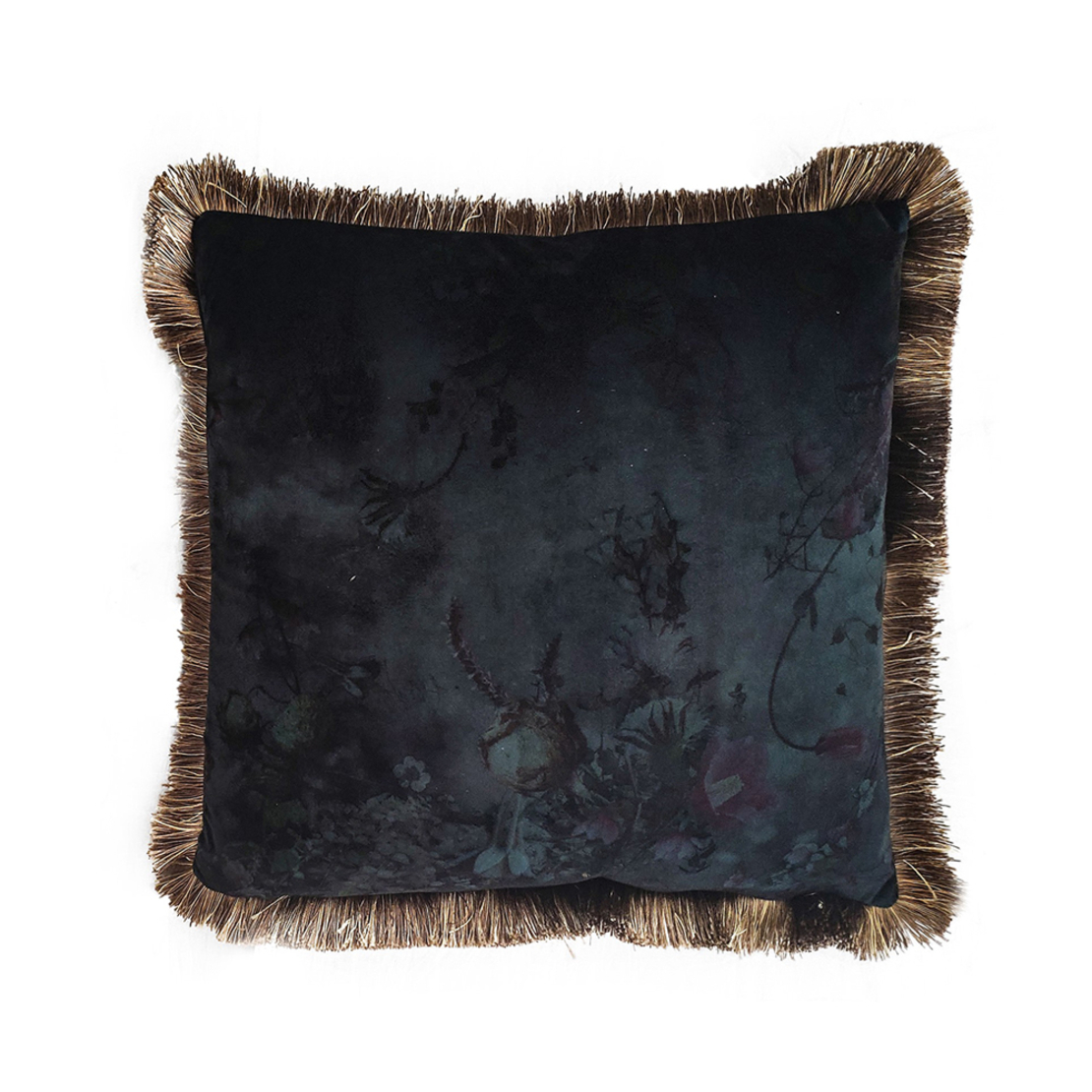 TRES DECOR CUSHION FABRIC POLYESTER BLUE GREEN 45x