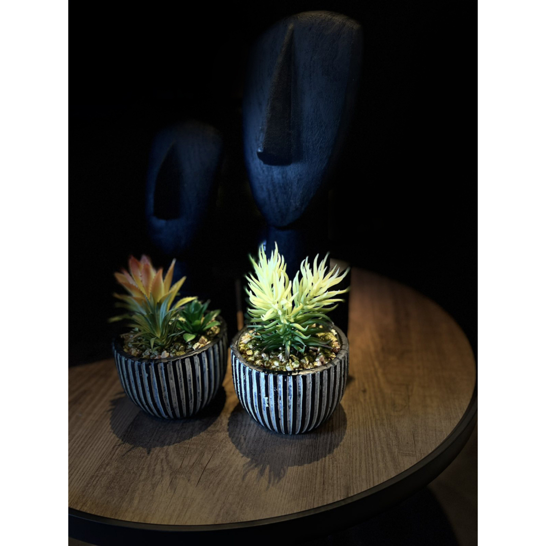 LAKHSMI 3 ARTIFICIAL PLANT IN PLANTER POLYRESIN BL