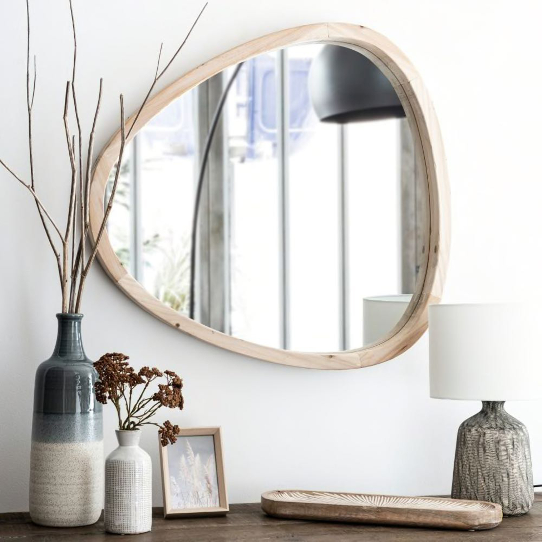 AENAOS 70 NATURE MIRROR WOOD NATURAL 70xH75cm E1 PRC