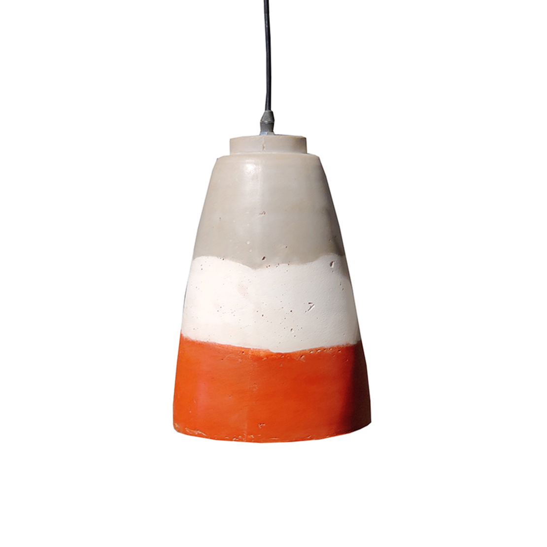 LETT LAMP PENDANT CONCRETE TERRACOTTA WHITE GREY D