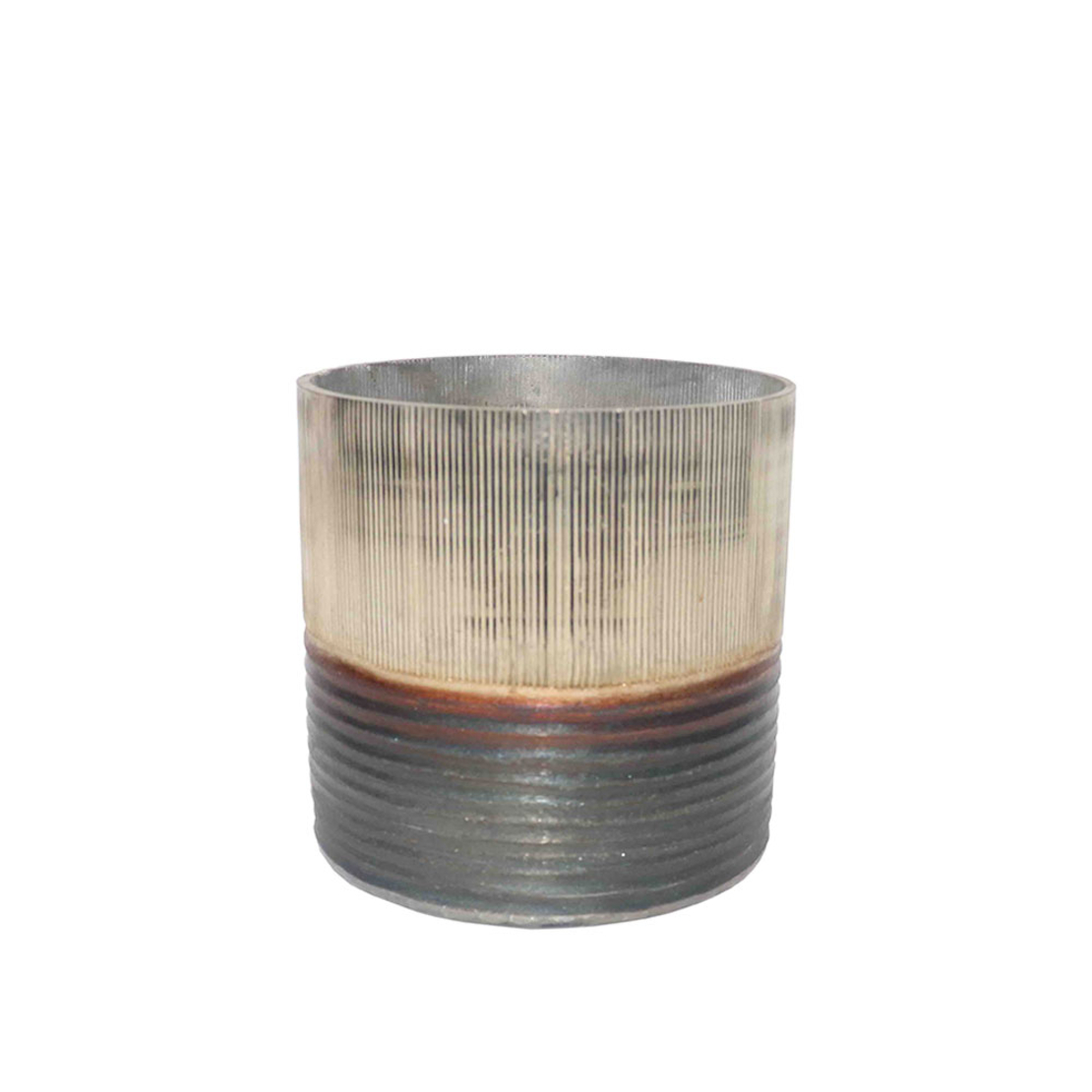 JEG BASE FOR CANDLE GLASS GOLD BRONZE GREY D10xH10