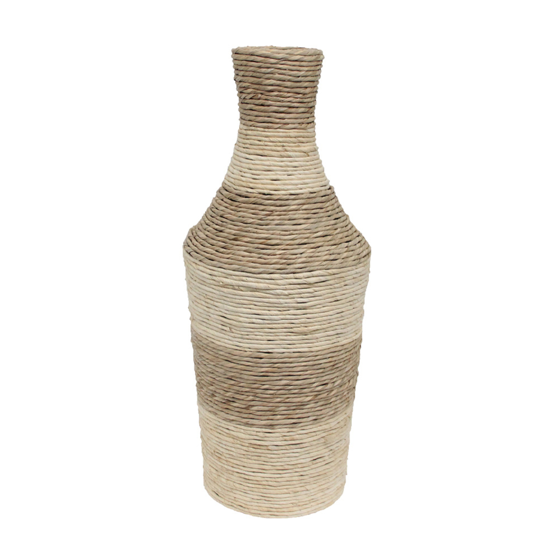 SIKINOS VASE 25x25x63 ROPE NATURAL BEIGE PLYWOOD