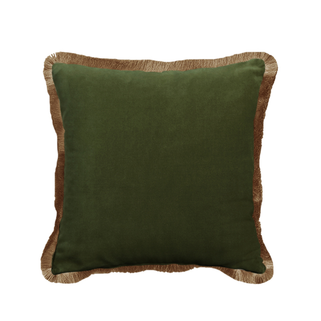 TERRICIO DECOR CUSHION VELVET OLIVE GREEN GOLD 45x